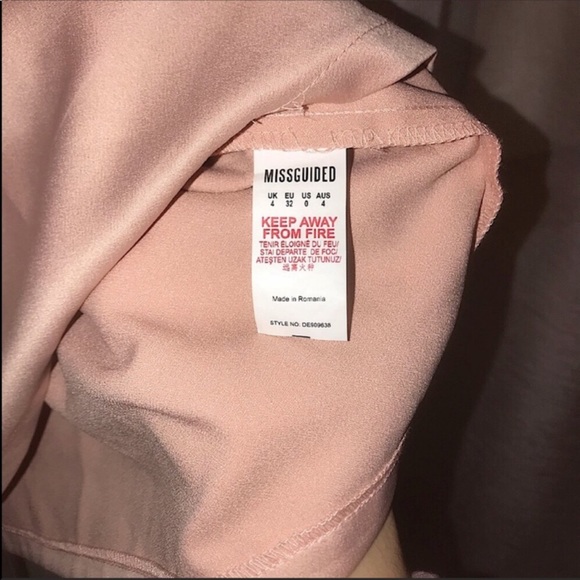 Missguided NWT Nude Silky T Bar Slip Dress - Picture 3 of 4